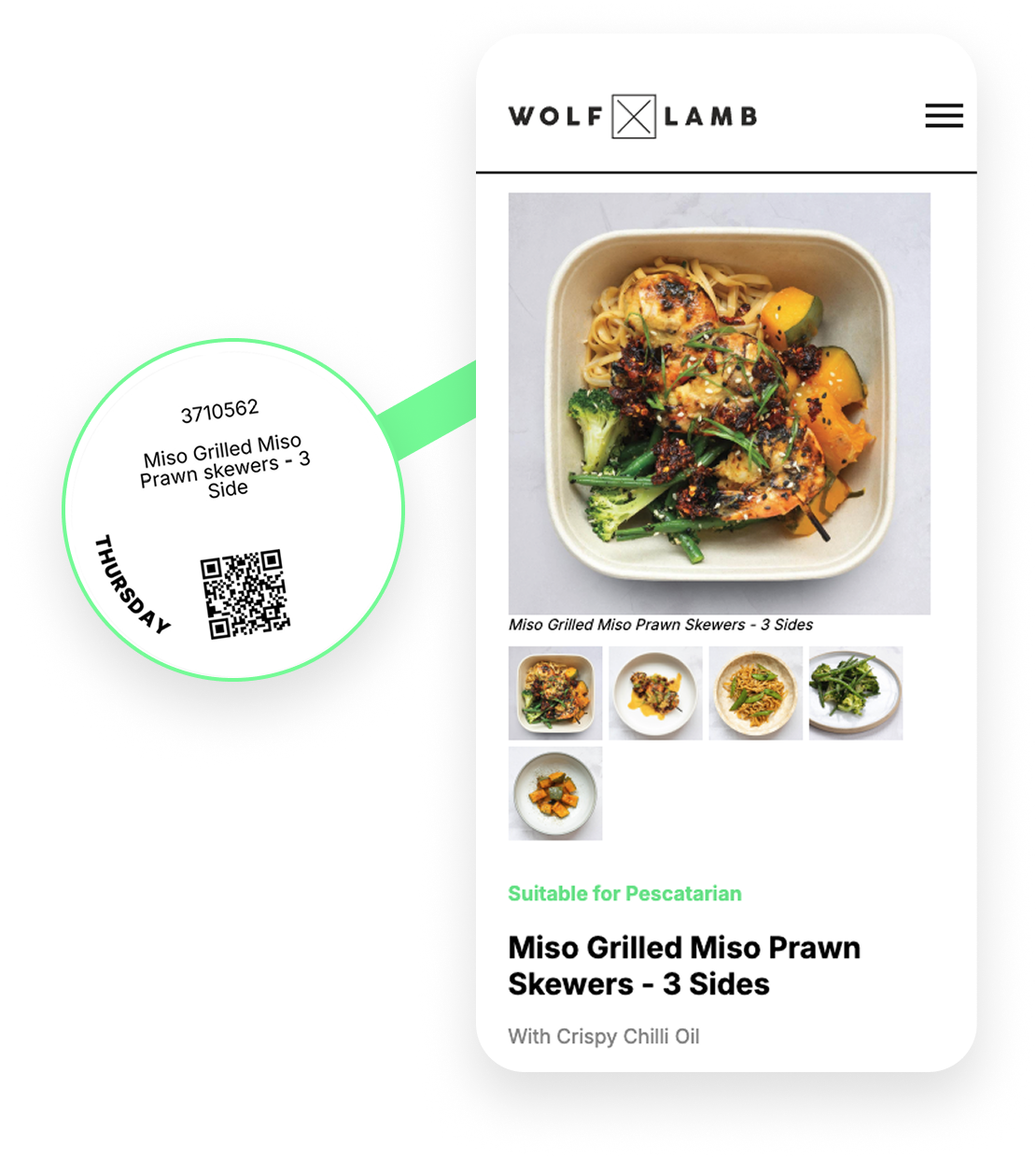 QR Allergen Label
